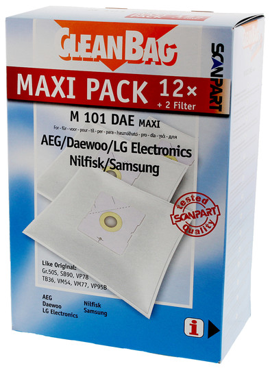 CleanBag Maxipack Vacuum Cleaner Bags M 101 DAE MAX (12 units) is no longer available