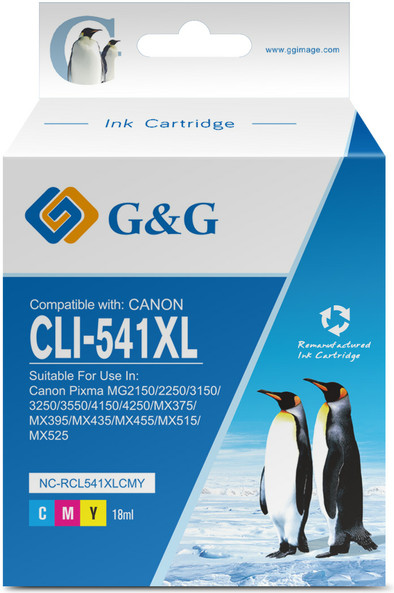 G&amp;G CL-541XL Cartridge Kleur is nooit meer leverbaar