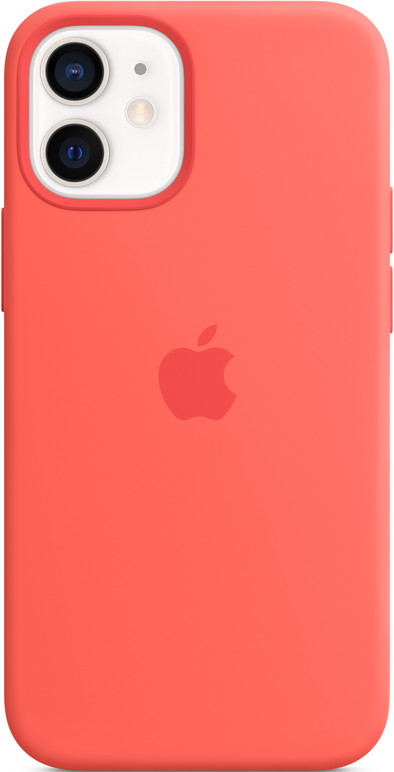 Apple iPhone 12 mini Back Cover met MagSafe Citrusroze is nooit meer leverbaar