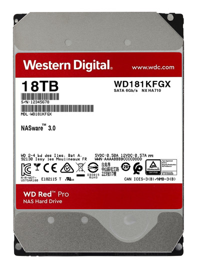 WD Red Pro WD181KFGX 18TB is nooit meer leverbaar