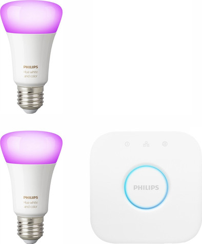 Philips Hue White &amp; Color E27 Starter 2-pack Bridge Only is no longer available