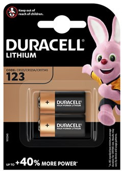 Duracell High Power Lithium 123 Battery 3V 2 units is no longer available