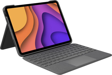 Logitech Folio Touch Apple iPad Air (2022/2020) Toetsenbordhoes AZERTY Grijs is nooit meer leverbaar