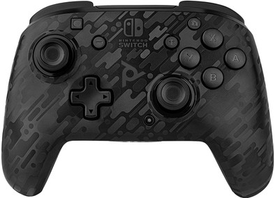 PDP Faceoff Draadloze Nintendo Switch Deluxe Controller Neon Zwart Camo is nooit meer leverbaar