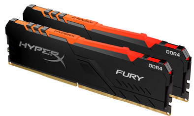 Le produit Kingston HyperX 16 Go 2666 MHz DDR4 CL16 DIMM Fury RGB ne sera plus jamais disponible