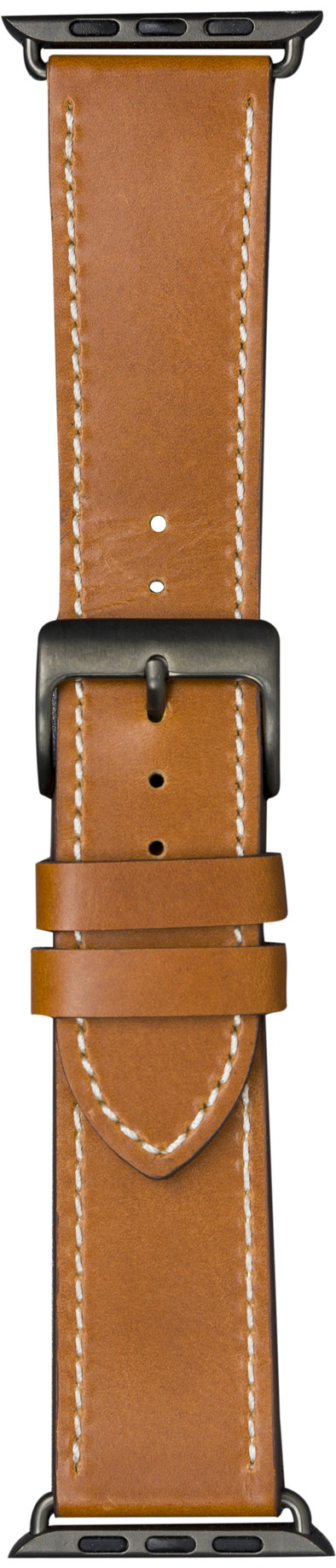 DBramante1928 Copenhagen Apple Watch 42/44/45 mm Leren Bandje Bruin/Space Gray is nooit meer leverbaar