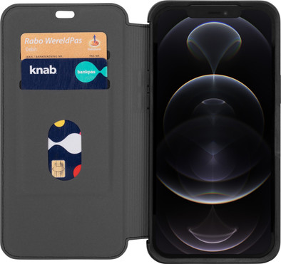 Otterbox Strada Apple iPhone 12 Pro Max Book Case Leer Zwart is nooit meer leverbaar