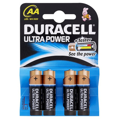 Duracell Ultra Power 4-pack AA is nooit meer leverbaar