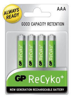 GP AAA ReCyko Batterijen 4 pack + 2 Gratis is nooit meer leverbaar