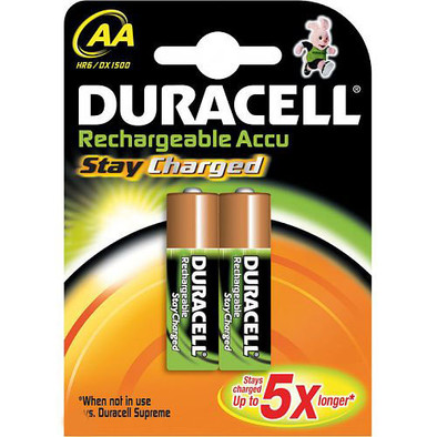 Duracell Rechargeable Stay Charged 2-pack AA is nooit meer leverbaar