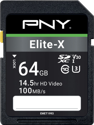 PNY Elite-X SDXC Memory Card 64GB 100MB/s is no longer available