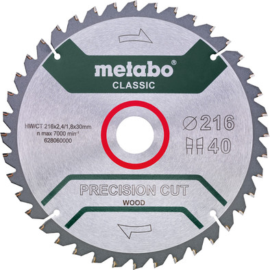 Le produit Metabo Precision Cut Wood Lame de Scie pour Bois 216 x 30X 1,8 mm 40T ne sera plus jamais disponible
