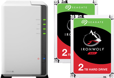 Synology DS220j + 4TB (2x2TB) is nooit meer leverbaar