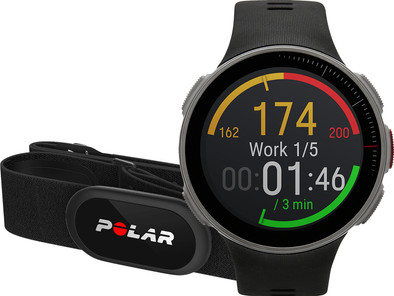 Polar Vantage V HR H10 Zwart is nooit meer leverbaar