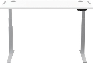 Fellowes Levado Zit Sta Bureau 140 x 80 Zilver&#x2F;Wit is nooit meer leverbaar