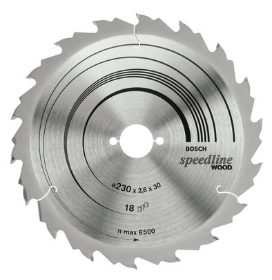 Bosch Speedline Zaagblad voor Hout 190x30x2,6mm 12T is nooit meer leverbaar