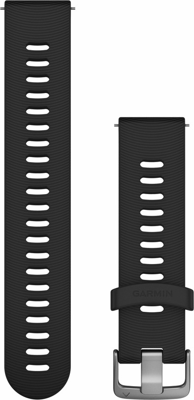 Garmin Silicone Strap Black/Silver 20mm is no longer available