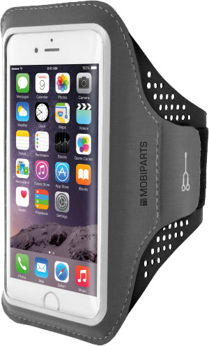 Mobiparts Comfort Fit Sportarmband Apple iPhone 6/6S/7/8/SE (2020) Zwart is nooit meer leverbaar