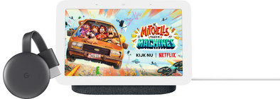 Google Nest Hub 2 Charcoal + Chromecast V3 is nooit meer leverbaar