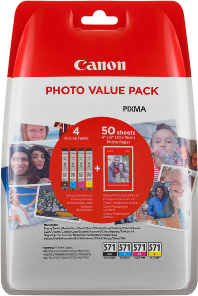Canon CLI-571 Photo Value Pack is nooit meer leverbaar
