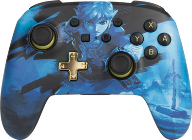 PowerA Enhanced Draadloze Controller Link Blue Nintendo Switch is nooit meer leverbaar
