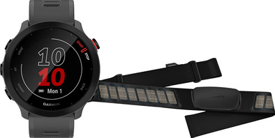 Garmin Forerunner 55 Gray + Garmin HRM-DUAL Heart Rate Monitor Chest Strap Black is no longer available
