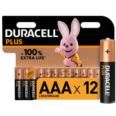 Duracell Alkaline Plus AAA-batterijen 12 stuks is nooit meer leverbaar