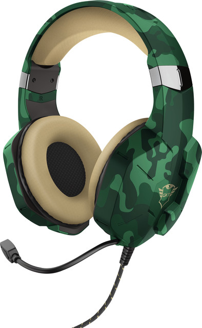 Trust GXT 323C Carus Bedrade Gaming headset Jungle Camo is nooit meer leverbaar