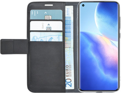 Azuri Wallet Oppo Find X3 Neo Book Case Zwart is nooit meer leverbaar