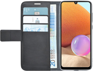Azuri Wallet Samsung Galaxy A32 4G Book Case Zwart is nooit meer leverbaar