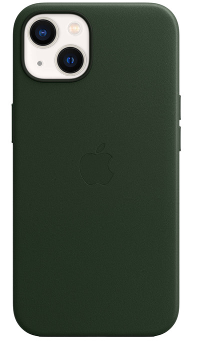 Apple iPhone 13 Back Cover met MagSafe Leer Sequoia-groen is nooit meer leverbaar