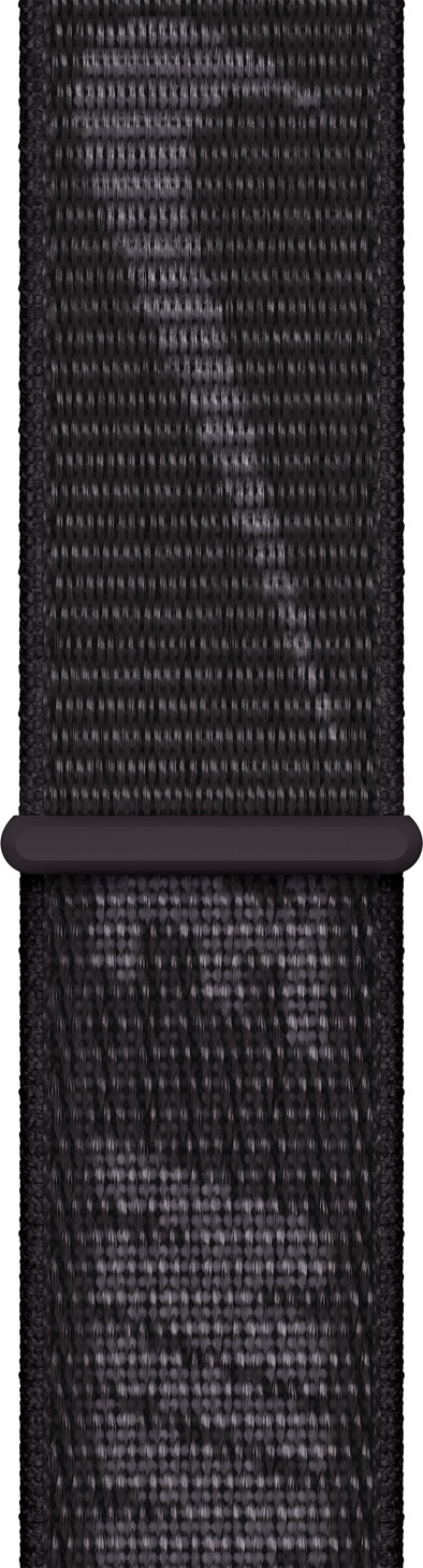 Apple Watch 42/44/45 mm Nylon Sport Loop Nike Horlogeband Zwart is nooit meer leverbaar