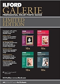 Ilford Galerie Limited Edition Pack 4 x 10 vel (A4) is nooit meer leverbaar