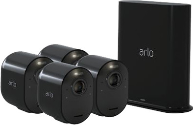 Arlo Ultra 2 Beveiligingscamera 4K Zwart 4-Pack is nooit meer leverbaar