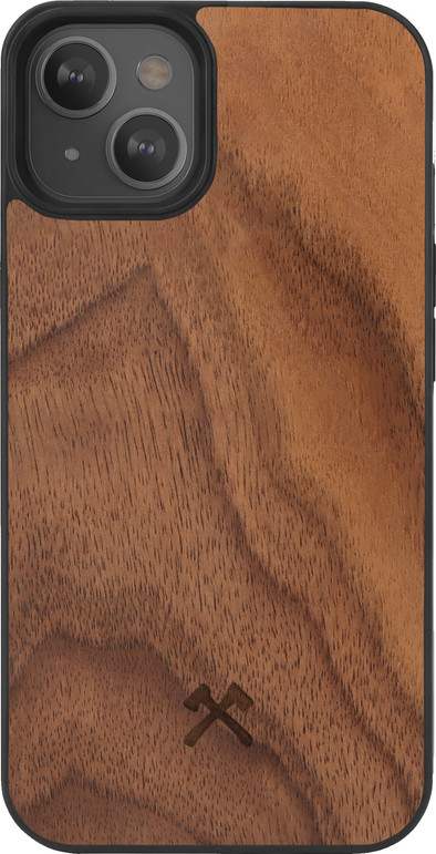 Woodcessories Apple iPhone 13 Back Cover met MagSafe Magneet Hout/Zwart is nooit meer leverbaar