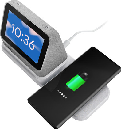 Lenovo Smart Clock 2 grijs + draadloze oplader is nooit meer leverbaar