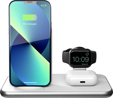 Zens 3-in-1 Wireless Charger 10W with Stand and Apple Watch Charger White is no longer available