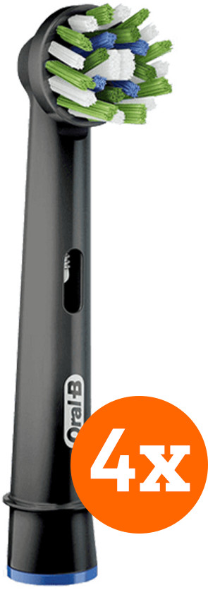 Oral-B CrossAction Black Edition Opzetborstel 4 Stuks is nooit meer leverbaar