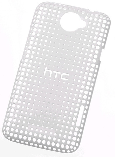 HTC One X / Plus Hard Shell Case White with Holes is nooit meer leverbaar