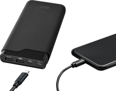 Azuri Powerbank 20.000 mAh met Power Delivery en Quick Charge Zwart is nooit meer leverbaar