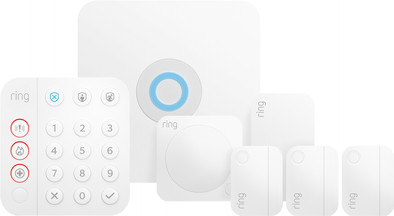 Ring Alarmsysteem met 3 magneetcontacten en 1 bewegingssensor is nooit meer leverbaar