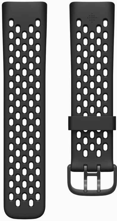 Fitbit Charge 6 / 5 Silicone Strap with Holes Black L is no longer available