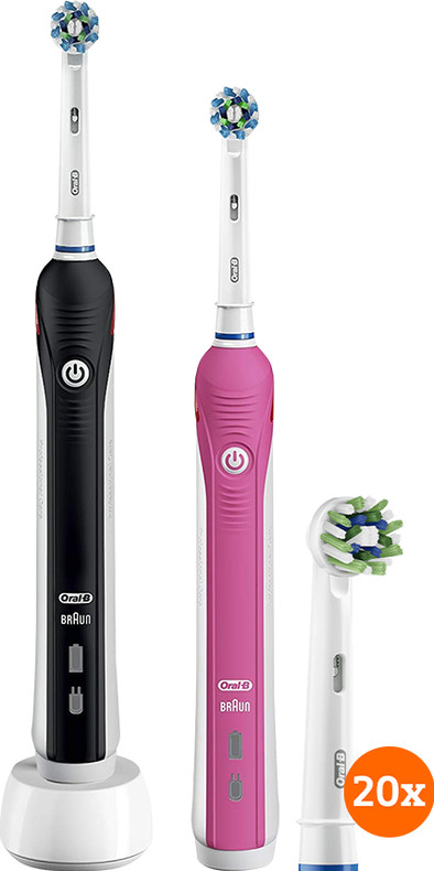 Oral-B PRO 2 2950N + CrossAction opzetborstels (20 stuks) is nooit meer leverbaar