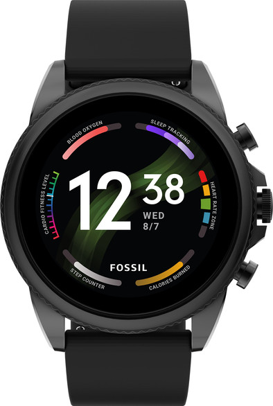 Fossil Gen 6 Display FTW4061 Zwart/Zwart 44mm is nooit meer leverbaar