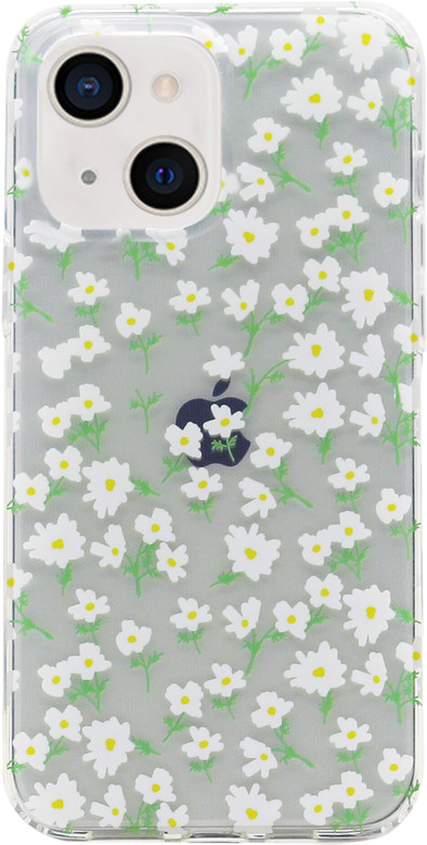 BlueBuilt White Blossom Soft Case Apple iPhone 13 Back cover Transparant is nooit meer leverbaar