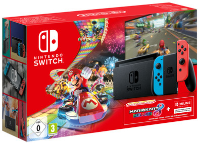Le produit Nintendo Switch Rouge/Bleu + Mario Kart + 3 Mois Nintendo Online ne sera plus jamais disponible