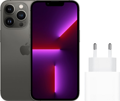 Apple iPhone 13 Pro Max 128GB Grafiet + Apple Usb C Oplader is nooit meer leverbaar