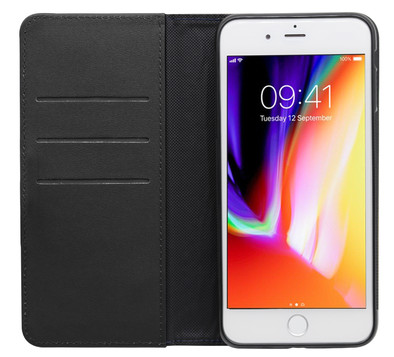 BlueBuilt Apple iPhone 7 Plus / 8 Plus Book Case Leer Zwart is nooit meer leverbaar