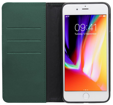 BlueBuilt Apple iPhone 7 Plus / 8 Plus Book Case Leer Groen is nooit meer leverbaar