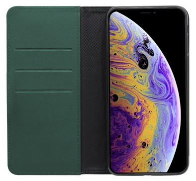 BlueBuilt Apple iPhone Xs/X Book Case Leer Groen is nooit meer leverbaar